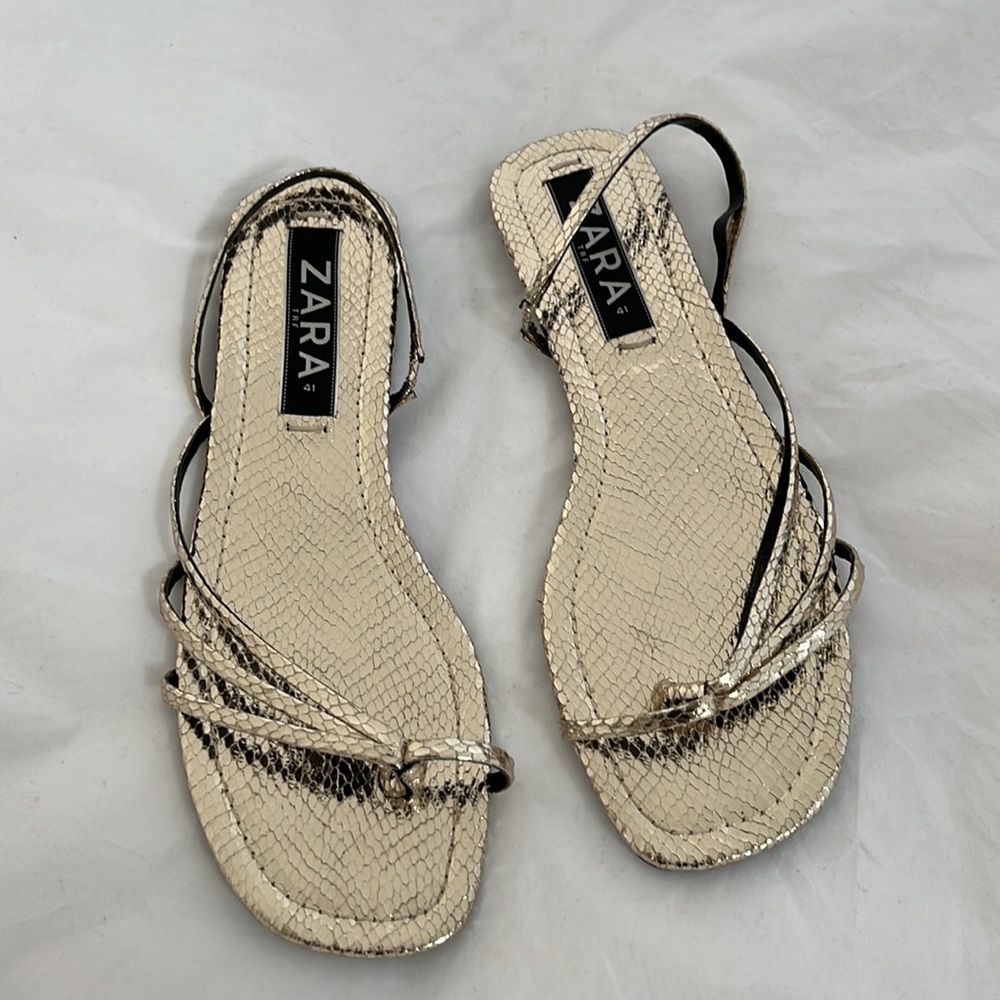 Zara Gold Sandals